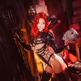 蜜汁猫裘《地狱骸骨》主题写真：50张全套美图