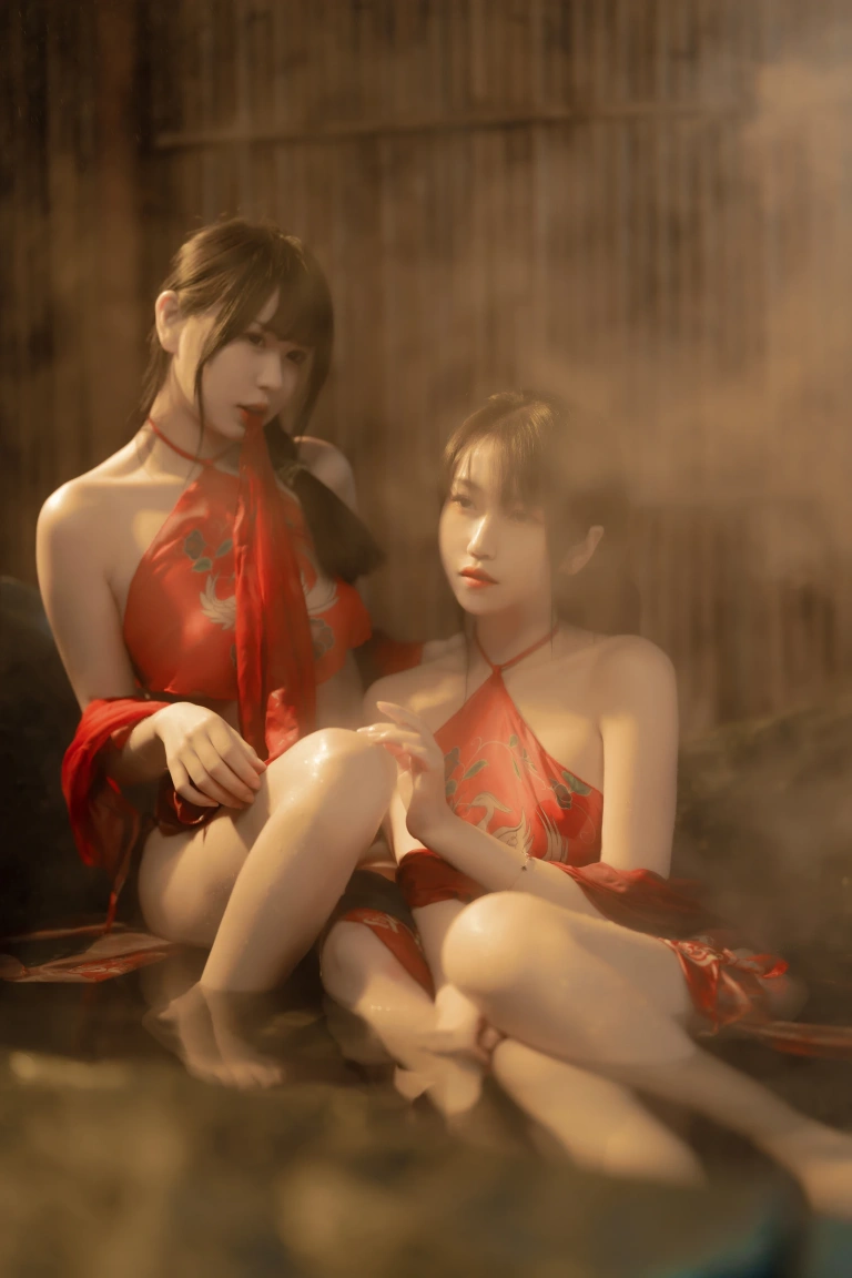 不呆猫&Tina很妖孽呀《古风双人》主题写真：16张全套美图