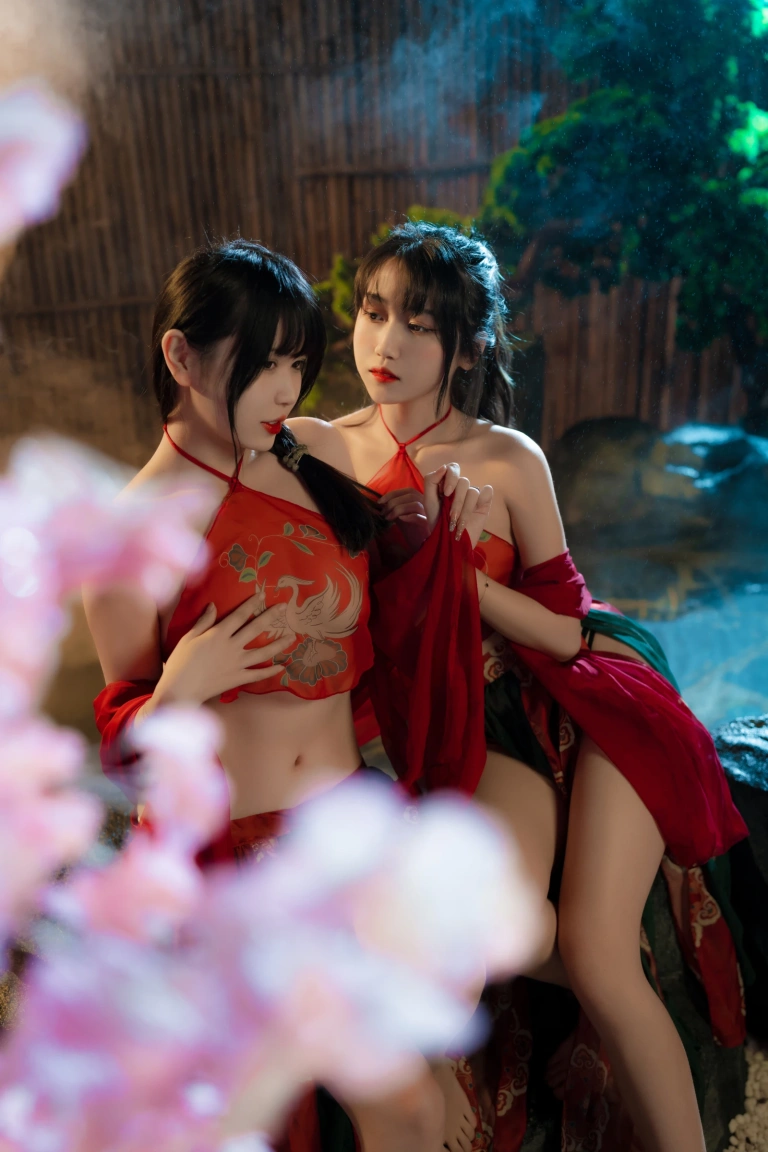 不呆猫&Tina很妖孽呀《古风双人》主题写真：16张全套美图