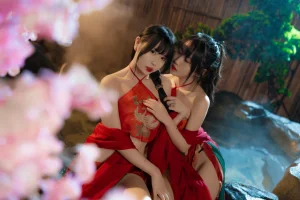 不呆猫&Tina很妖孽呀《古风双人》主题写真：16张全套美图