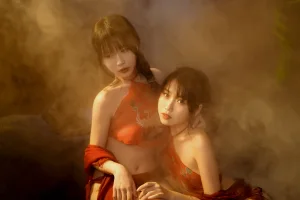 不呆猫&Tina很妖孽呀《古风双人》主题写真：16张全套美图