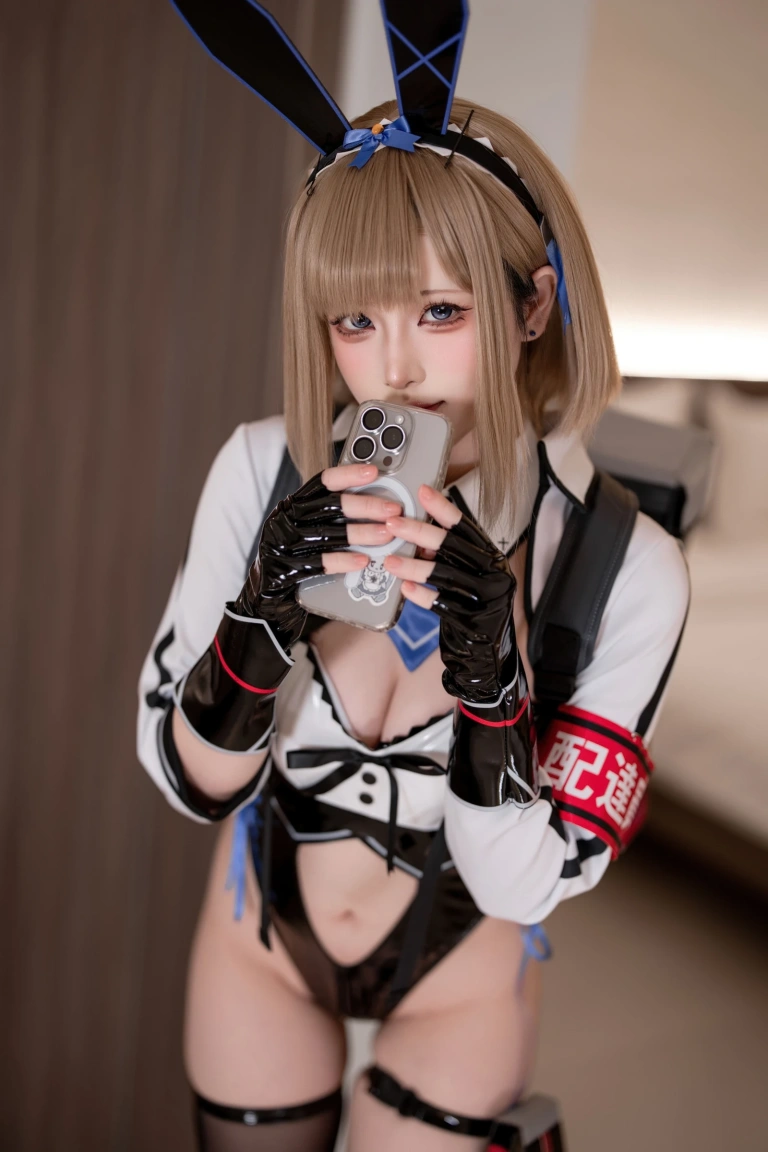 屿鱼《外卖兔女郎 小葵》主题写真：66张全套美图