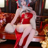 清水由乃《柴郡新春旗袍》主题写真：71张全套美图，含1个视频