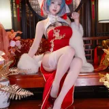 清水由乃《柴郡新春旗袍》主题写真：71张全套美图，含1个视频
