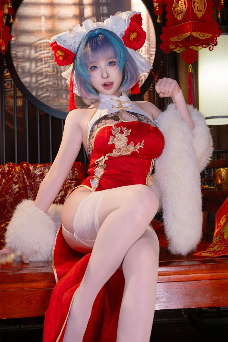 清水由乃《柴郡新春旗袍》主题写真：71张全套美图，含1个视频