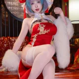 清水由乃《柴郡新春旗袍》主题写真：71张全套美图，含1个视频