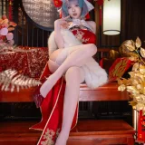 清水由乃《柴郡新春旗袍》主题写真：71张全套美图，含1个视频