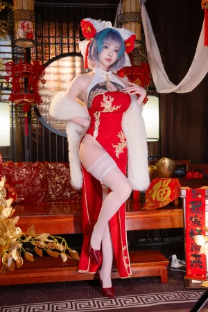 清水由乃《柴郡新春旗袍》主题写真：71张全套美图，含1个视频
