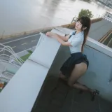 不呆猫《JK学妹户外》主题写真：59张全套美图