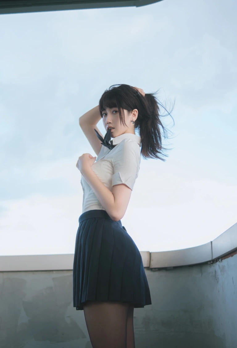 不呆猫《JK学妹户外》主题写真：59张全套美图