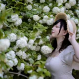 皮皮奶《绣球花》主题写真：36张全套美图