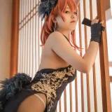 蜜汁猫裘《黑太子 旗袍》主题写真：40张全套美图