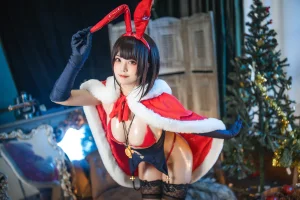 蜜汁猫裘《魔太郎圣诞》主题写真：51张全套美图