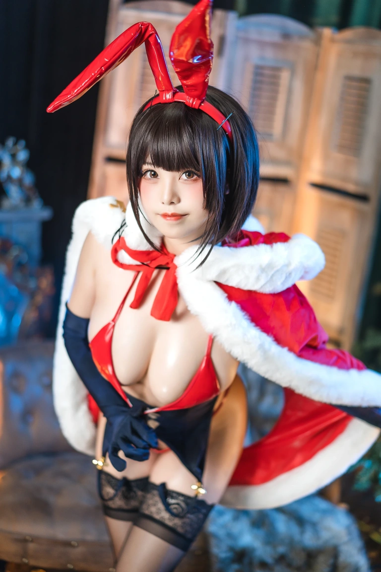蜜汁猫裘《魔太郎圣诞》主题写真：51张全套美图