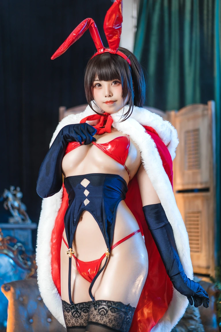 蜜汁猫裘《魔太郎圣诞》主题写真：51张全套美图
