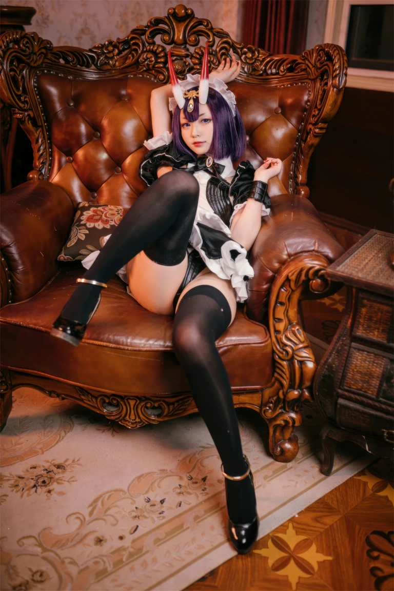 花铃《酒吞童子女仆》主题写真：61张全套美图