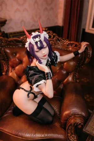 花铃《酒吞童子女仆》主题写真：61张全套美图