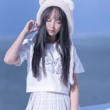 过期米线线喵《天台JK》主题写真：58张全套美图