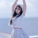 过期米线线喵《天台JK》主题写真：58张全套美图