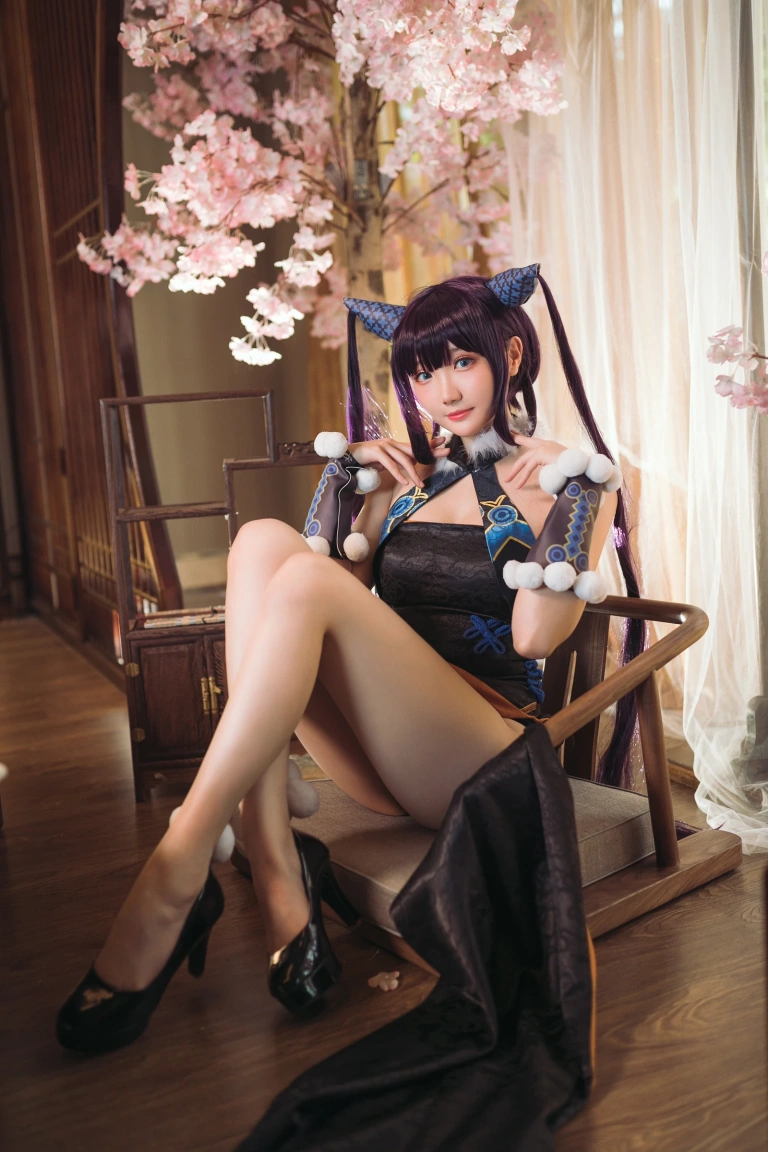 瓜希酱《杨贵妃》主题写真：28张全套美图
