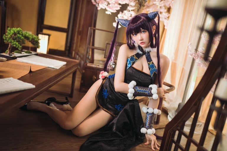 瓜希酱《杨贵妃》主题写真：28张全套美图