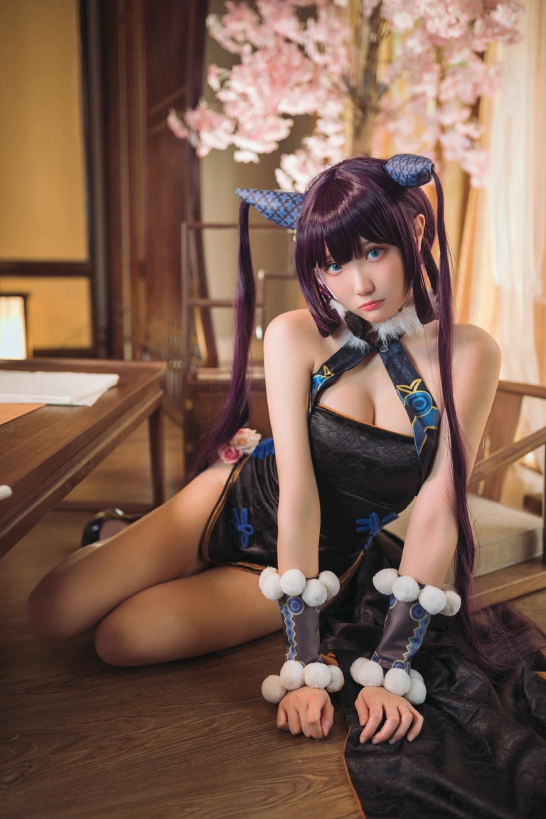 瓜希酱《杨贵妃》主题写真：28张全套美图