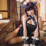 瓜希酱《杨贵妃》主题写真：28张全套美图