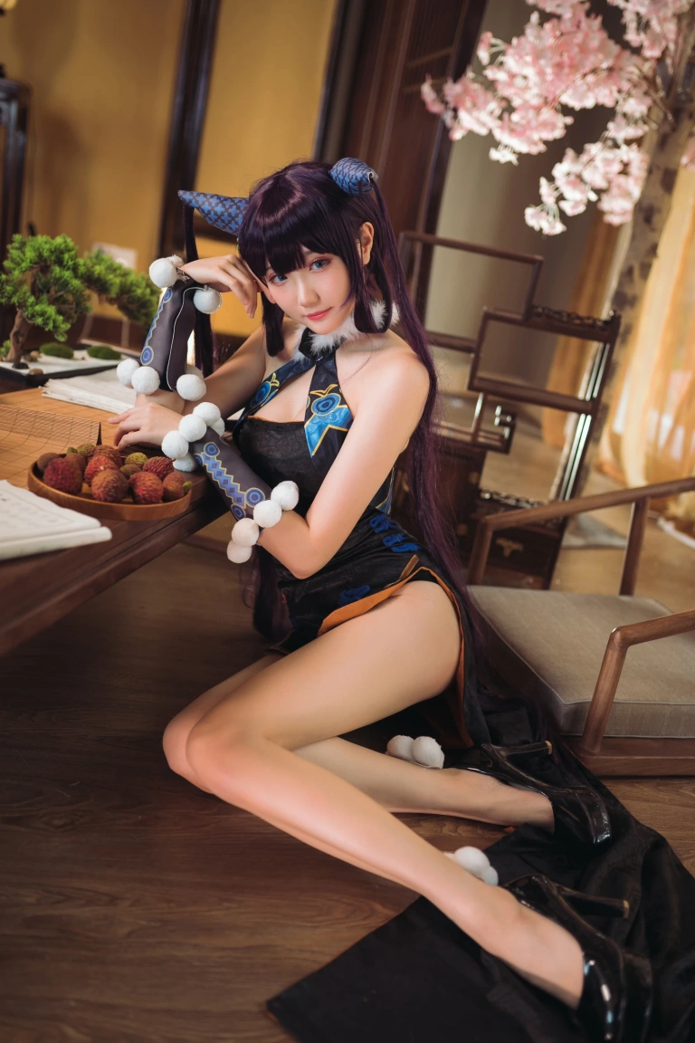 瓜希酱《杨贵妃》主题写真：28张全套美图