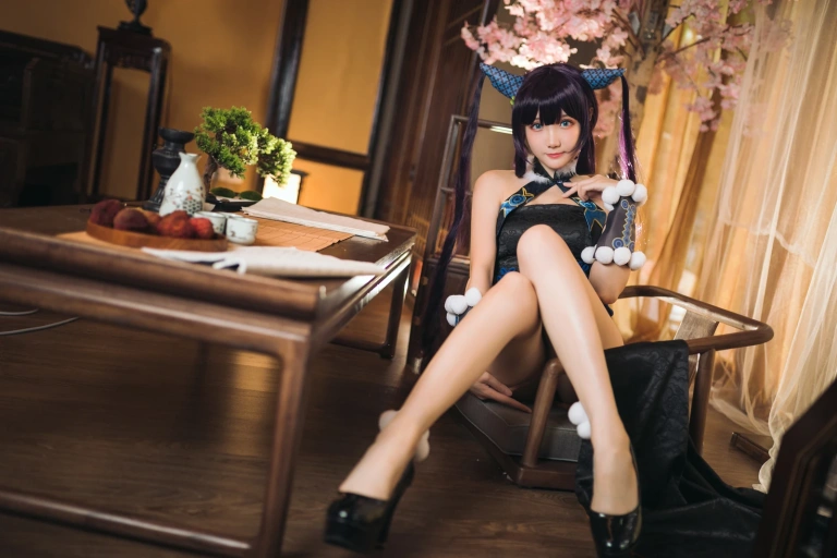 瓜希酱《杨贵妃》主题写真：28张全套美图
