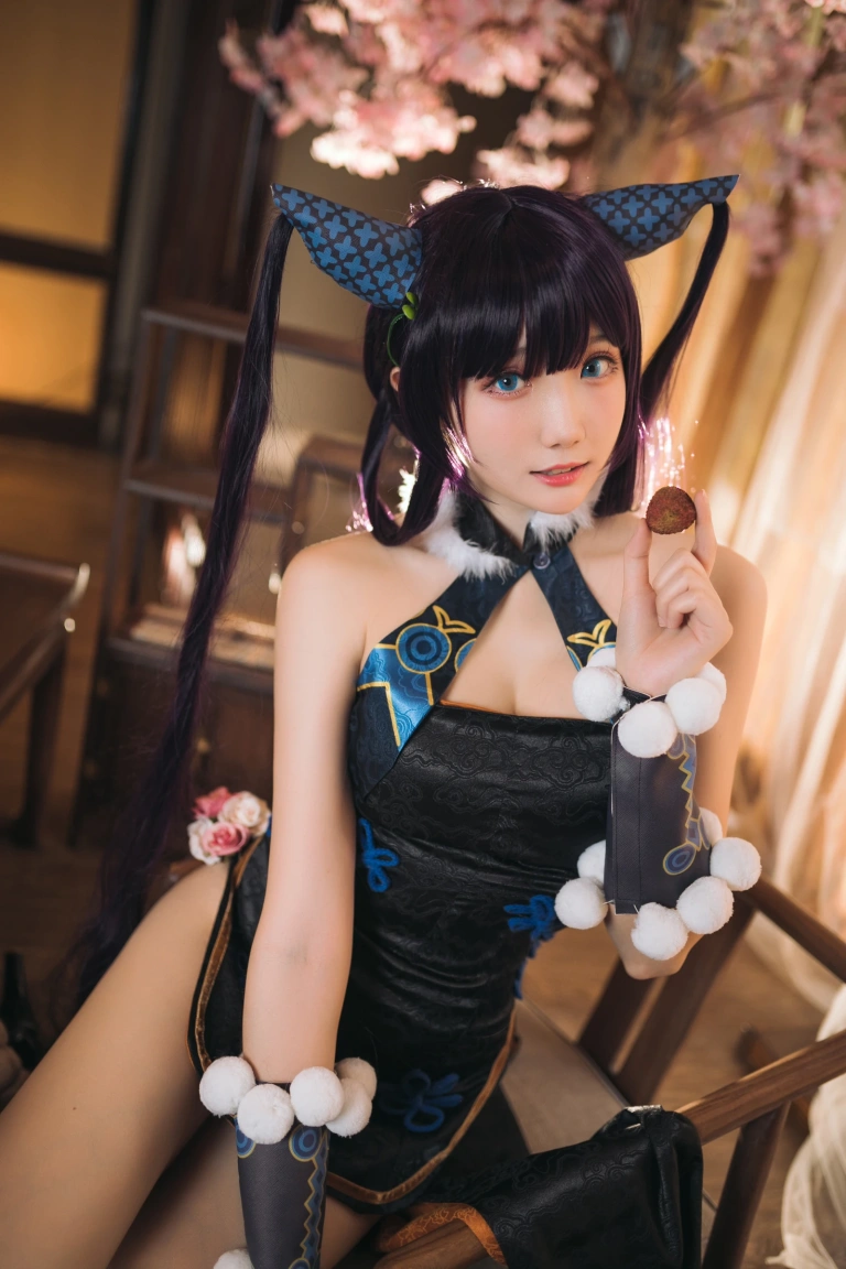 瓜希酱《杨贵妃》主题写真：28张全套美图
