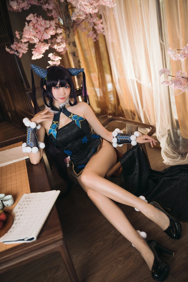 瓜希酱《杨贵妃》主题写真：28张全套美图