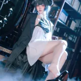 屿鱼《蔚蓝档案 妃咲同人护士》主题写真：65张全套美图