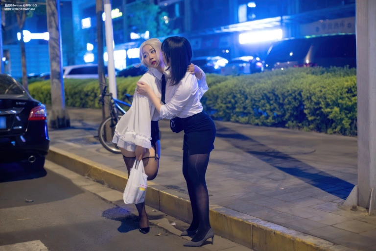 皮皮奶&穆零Mu0《百合OL》主题写真：51张全套美图