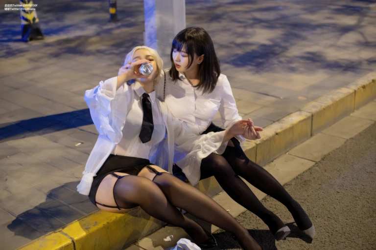 皮皮奶&穆零Mu0《百合OL》主题写真：51张全套美图