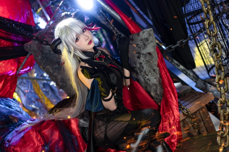 阿包也是兔娘《2月舰长 埃吉尔》主题写真：26张全套美图