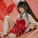 屿鱼《碧蓝航线 大山·祈愿的巫女兔》主题写真：58张全套美图
