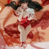屿鱼《碧蓝航线 大山·祈愿的巫女兔》主题写真：58张全套美图