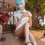 木棉棉《初音韶华COS》主题写真：17张全套美图
