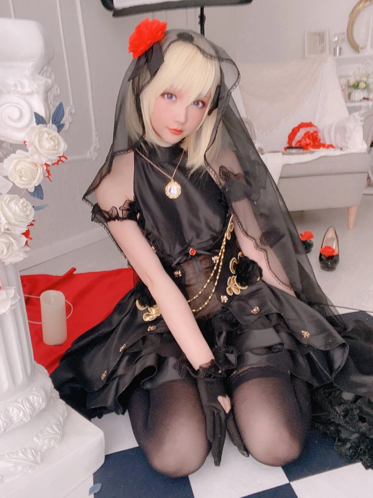 星之迟迟《斯卡哈maid&Z23婚纱》主题写真：150张全套美图，含1个视频