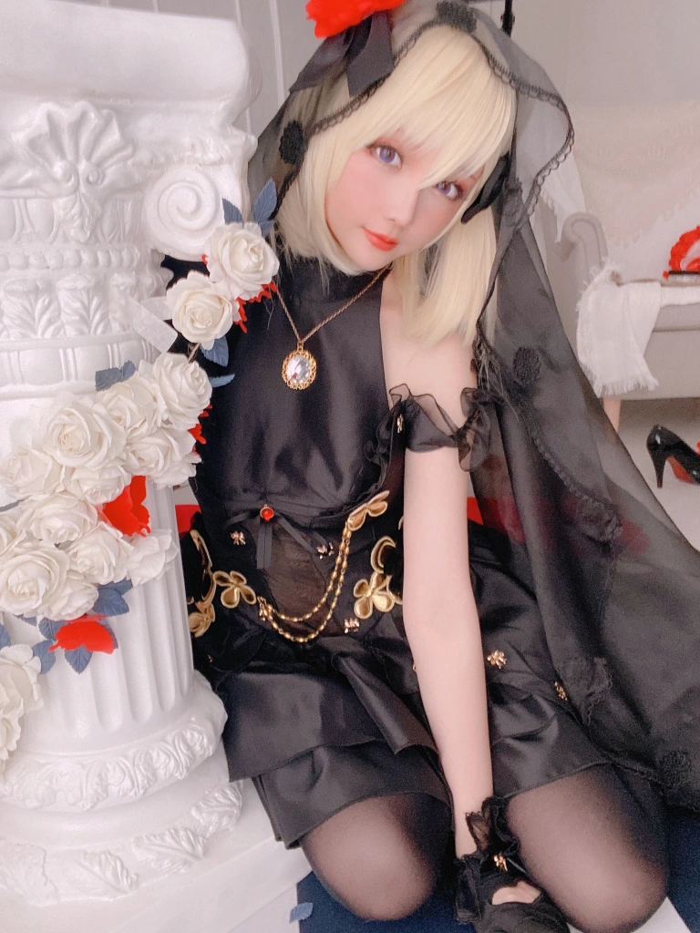 星之迟迟《斯卡哈maid&Z23婚纱》主题写真：150张全套美图，含1个视频
