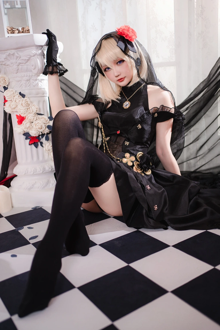 星之迟迟《斯卡哈maid&Z23婚纱》主题写真：150张全套美图，含1个视频