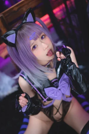 阿包也是兔娘《黑猫猫》主题写真：44张全套美图