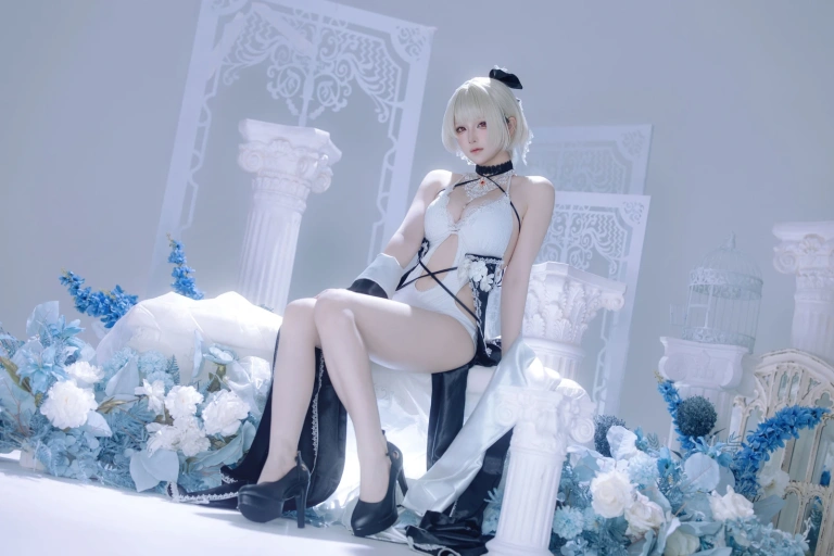屿鱼《碧蓝航线 可畏同人礼服》主题写真：63张全套美图