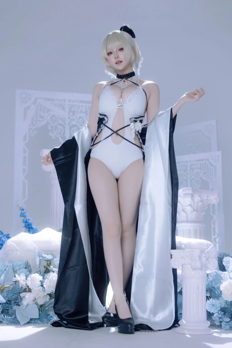 屿鱼《碧蓝航线 可畏同人礼服》主题写真：63张全套美图