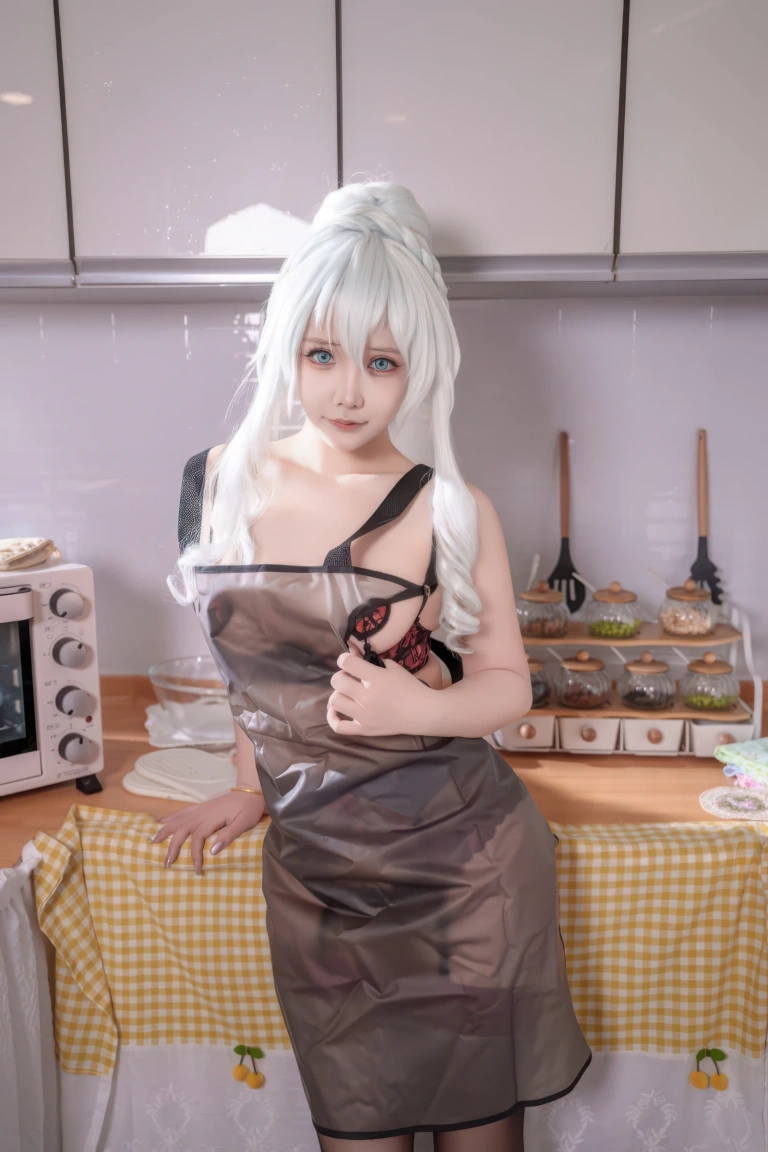 抱走莫子《雪女厨娘》主题写真：68张全套美图，含6个视频