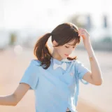 桜桃喵《蔚蓝》主题写真：33张全套美图