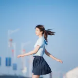 桜桃喵《蔚蓝》主题写真：33张全套美图