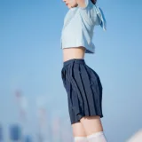 桜桃喵《蔚蓝》主题写真：33张全套美图