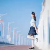 桜桃喵《蔚蓝》主题写真：33张全套美图