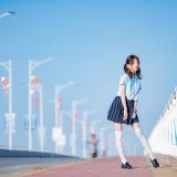 桜桃喵《蔚蓝》主题写真：33张全套美图